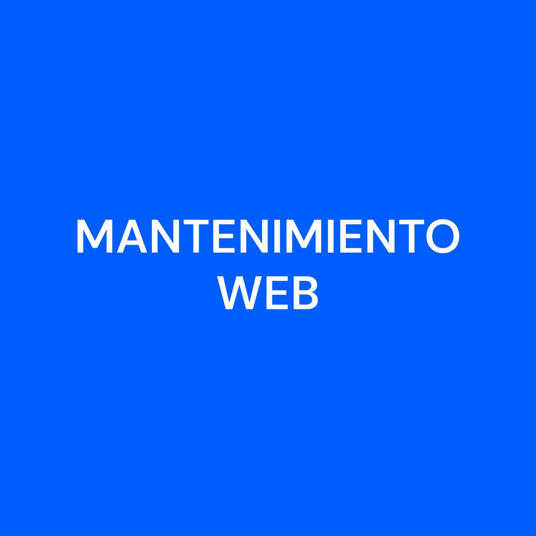 Mantenimiento web mensual
